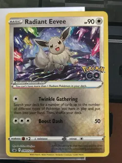 Pokemon TCG Radiant Eevee SWSH230 Holo Promo Card Near Mint Condition - Image 1