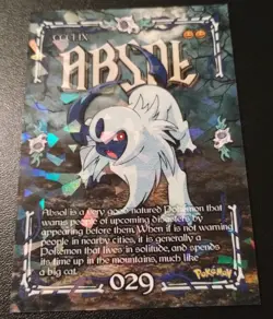 Absol Cracked Ice Holo Halloween Prisma Trick Or Treat Cards Pokemon Full Art - Image 2