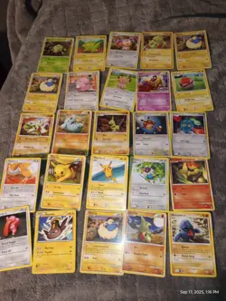 Lot of 25 Pokemon Cards 2007 /2011 From Boostler Packs Pikachu! X2. 4 - Image 1