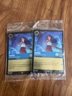 Disney Moana Lorcana Cinemark Promo Card #26/P2 Sealed Theater Exclusive 2 Pack - Image 1
