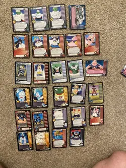 Lot of 28 Mostly Rare Personality Cards From DBZ SCORE TCG Dragon Ball Z - Image 1