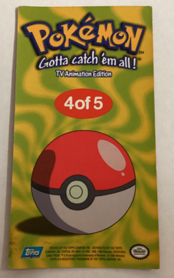 1999 Pokemon Topps Charmander #4 Of 5 Jumbo Foil Card (BIN) Graded Power - Image 2