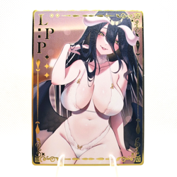 Goddess Story - Albedo - Overlord - Gold Metal LPP Anime Waifu Card CCG 5 - Image 1