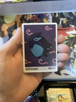 Evil Loogia #0249 Pookiemoot Gen 2 Holo Chase Card! Derp Fan Art Pokemon- First - Image 1