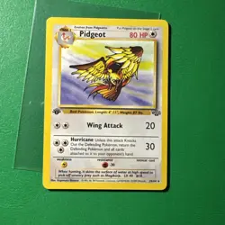 1st Edition Pidgeot 8/64 Non Holo Jungle Pokemon Card LP - Image 1