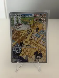 Pokemon TCG Timburr 183/167 Illustration Rare Holo Twilight Masquerade Card - Image 3