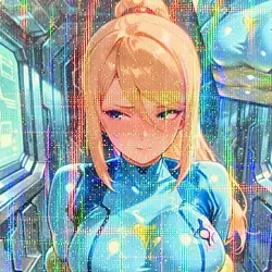 Custom Samus • Goddess Story / Metroid Photo Card (Anime,ACG) - Image 1