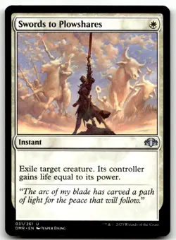 MTG Dominaria Remastered #31 Swords to Plowshares NM - Image 1