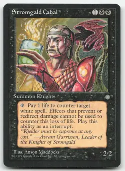 MTG Ice Age Stromgald Cabal NM - Image 1