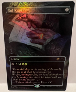 MTG Foil Sol Ring (1696) - Rainbow Foil Secret Lair Drop Series - Image 1
