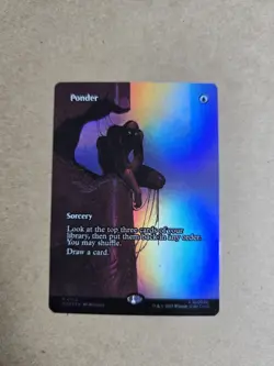Ponder Magic The Gathering Spider-Man Mythic Rare Borderless #13 NM+ Sorcery - Image 1