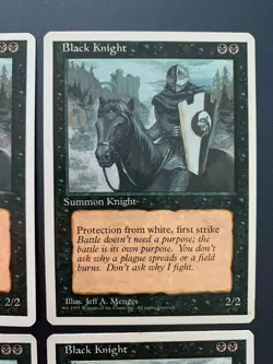 MtG | 4x Black Knight | Fourth Edition | Magic the Gathering | *Kult - Image 3
