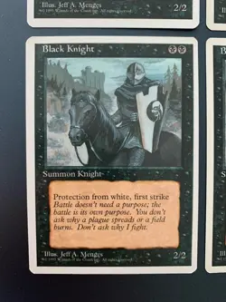 MtG | 4x Black Knight | Fourth Edition | Magic the Gathering | *Kult - Image 4