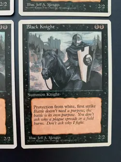 MtG | 4x Black Knight | Fourth Edition | Magic the Gathering | *Kult - Image 5