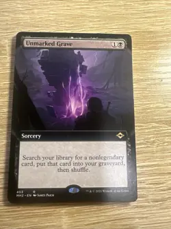 MTG Unmarked Grave (Extended Art) - 453 / English / Near Mint - Image 1
