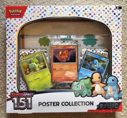 Nintendo Pokemon TCG Scarlet & Violet - 151 Poster Collection Box - 3 Packs 820650853166 - Image 1
