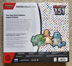 Nintendo Pokemon TCG Scarlet & Violet - 151 Poster Collection Box - 3 Packs 820650853166 - Image 5