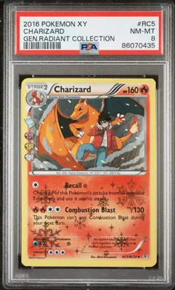 Pokemon - PSA 8 - Charizard - Generations: Radiant Collection - RC5/RC32 - Image 1