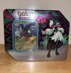 Pokemon Paldea Partners Tin - MEOWSCARADA ex - Factory Sealed 5 Booster Packs - Image 1