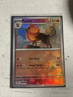 Pokemon 2025 Pyroar 016/131 Prismatic Evolutions - PRE EN Master Ball Holo - Image 1