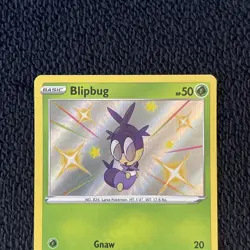Shiny Blipbug SV007/SV122 Ultra Rare Shining Fates Pokemon TCG - Image 2
