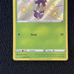 Shiny Blipbug SV007/SV122 Ultra Rare Shining Fates Pokemon TCG - Image 3