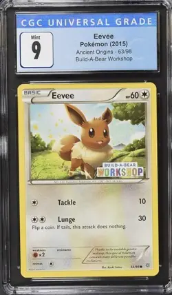 *POP 15* CGC 9 Eevee Ancient Origins Build-A-Bear Promo 63/98 Pokemon 2015 MINT - Image 1