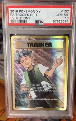 Brock's Grit (Full Art) 107/108 Pokemon Evolutions Holo - Image 1