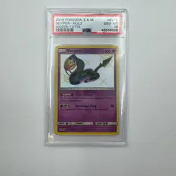 2019 POKEMON SUN & MOON HIDDEN FATES #SV15 SEVIPER-HOLO PSA 10 - Image 1
