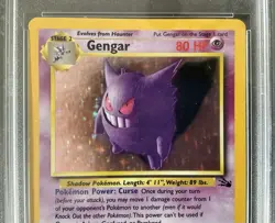 1999 Pokemon #5 GENGAR Holo Foil PSA 6, Ex-MT 5/62 Fossil - Image 2