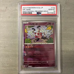 2023 Pokemon SV2a Mr. Mime Master Ball Reverse Holo PSA 10 - Image 1