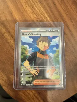 2025 Pokemon Journey Together Brock’s Scouting Full Art 179 Near Mint Pack Fresh - Image 1