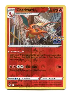 Charizard Reverse Holo Rare NM #010/078 Pokemon GO - Image 1