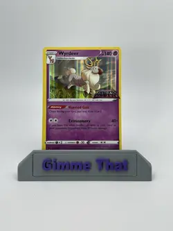 Pokemon Sword & Shield Black Star Promo Astral Radiance Stamp SWSH206 Wyrdeer - Image 1