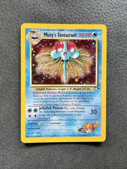 Misty’s Tentacruel Pokemon 2000 WOTC Gym Heroes 10/132 Holo Bleed NM - Image 1
