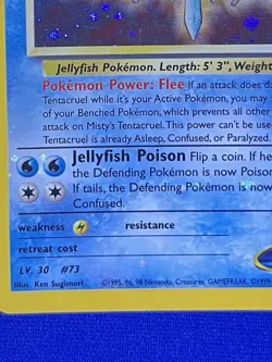 Misty’s Tentacruel Pokemon 2000 WOTC Gym Heroes 10/132 Holo Bleed NM - Image 5