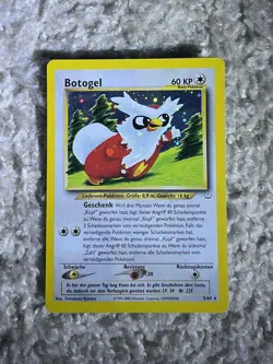 Delibird Pokemon 2000 WOTC Neo Revelation German Botogel Holo Bleed Swirl LP - Image 1
