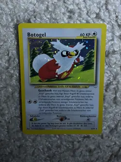 Delibird Pokemon 2000 WOTC Neo Revelation German Botogel Holo Bleed Swirl LP - Image 2