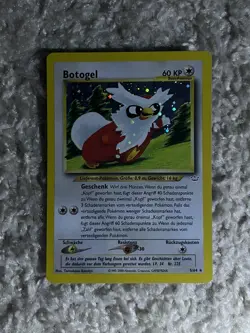 Delibird Pokemon 2000 WOTC Neo Revelation German Botogel Holo Bleed Swirl LP - Image 3