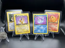 Pokemon TCG 2000 Team Rocket Set 1st Edition Eevee Dark Jolteon Flareon Vaporeon - Image 1