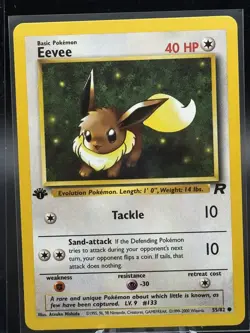 Pokemon TCG 2000 Team Rocket Set 1st Edition Eevee Dark Jolteon Flareon Vaporeon - Image 4