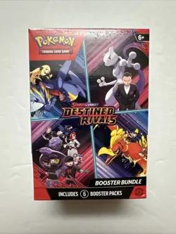 Pokemon Scarlet & Violet Destined Rivals Booster Bundle Box Sealed 6 Packs - Image 1