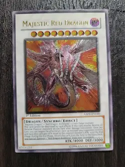 Yugioh! LP Majestic Red Dragon - ABPF-EN040 - Ultimate Rare - 1st Edition - Image 1