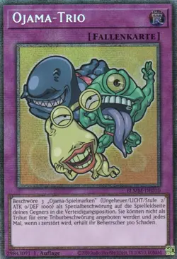 yugioh Ojama-Trio BLMM-DE010 1AUFLAGE Starlight Rare DEUTSCH - Image 1