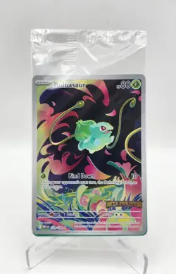 Pokemon Bulbasaur 133/132 - Mega Evolution Stamped Promo Sealed Card Pokemon - Image 1