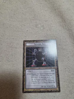 Yu-Gi-Oh Dungeon Dice Monsters Card English Rare Thunder Ball 1996 - Image 1
