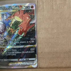 Charizard VSTAR SWSH262 Black Star Promo - Pokemon Card (Off Center) - A2 - Image 4