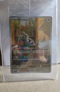 ⭐NEW RARE SEALED⭐ Mimikyu SVP 075 Black Star Promo Pokemon Card Fresh MINT - Image 1