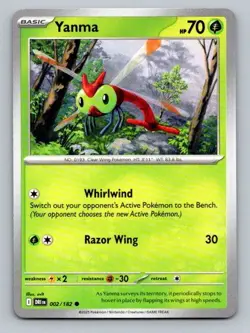 2025 Pokemon Card SV10: Destined Rivals Yanma 2/182 - Image 1