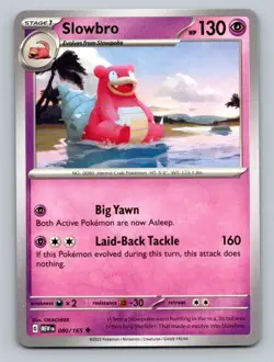 2023 Pokemon Card SV: Scarlet & Violet 151 Slowbro 80/165 - Image 1